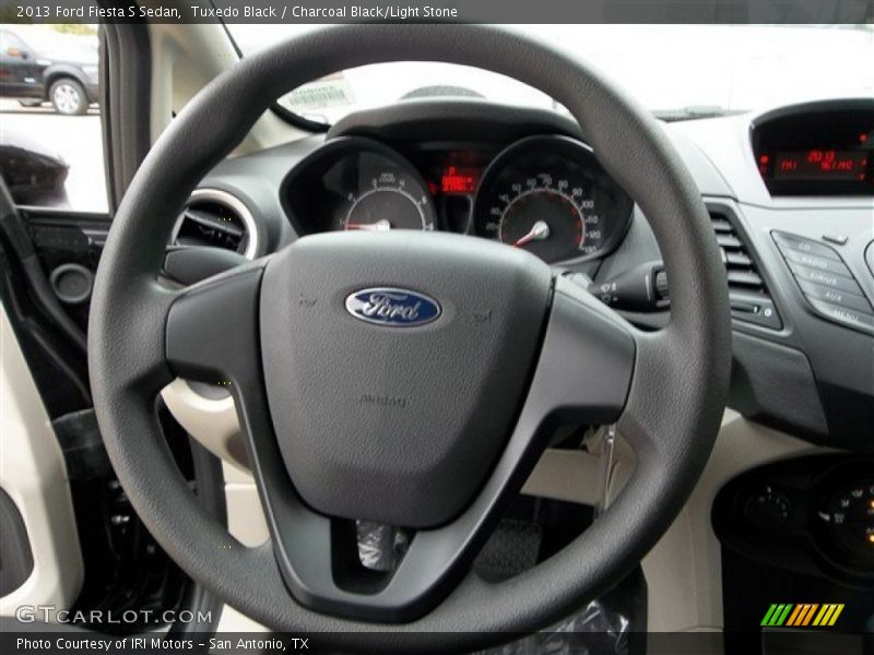 Tuxedo Black / Charcoal Black/Light Stone 2013 Ford Fiesta S Sedan