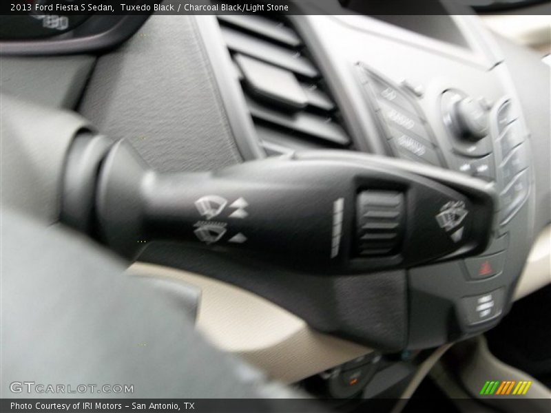 Tuxedo Black / Charcoal Black/Light Stone 2013 Ford Fiesta S Sedan