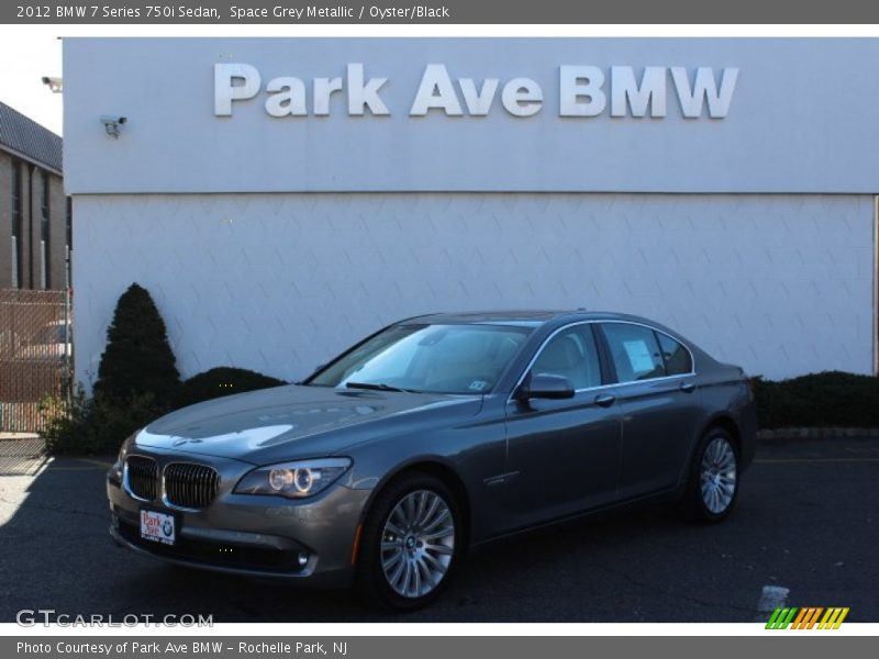 Space Grey Metallic / Oyster/Black 2012 BMW 7 Series 750i Sedan