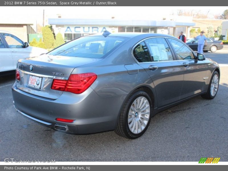 Space Grey Metallic / Oyster/Black 2012 BMW 7 Series 750i Sedan