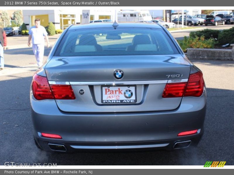 Space Grey Metallic / Oyster/Black 2012 BMW 7 Series 750i Sedan