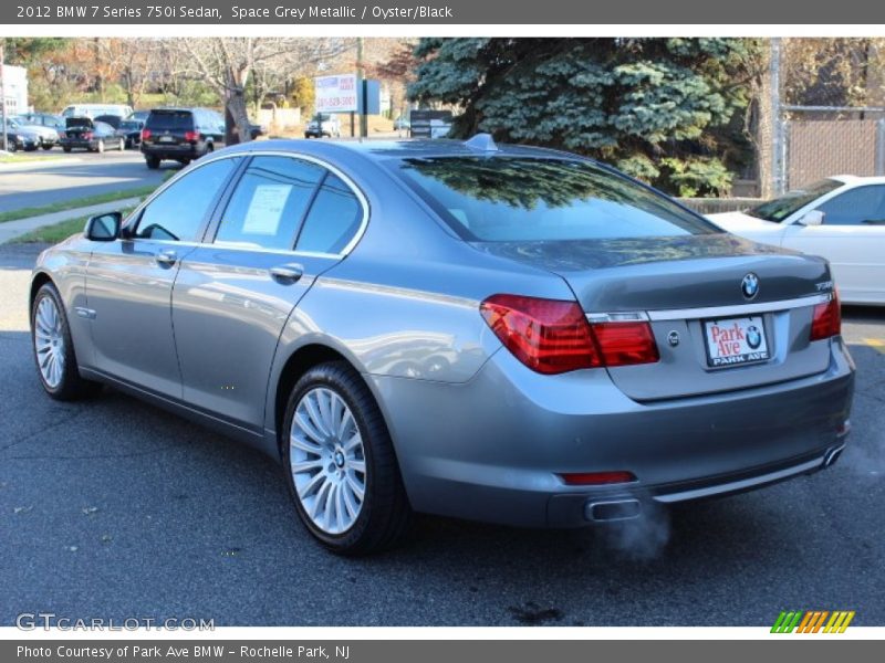 Space Grey Metallic / Oyster/Black 2012 BMW 7 Series 750i Sedan