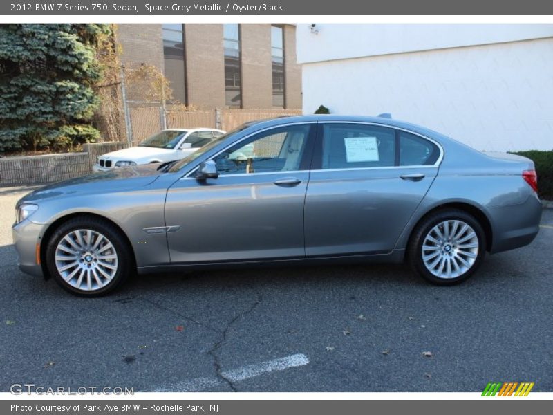 Space Grey Metallic / Oyster/Black 2012 BMW 7 Series 750i Sedan
