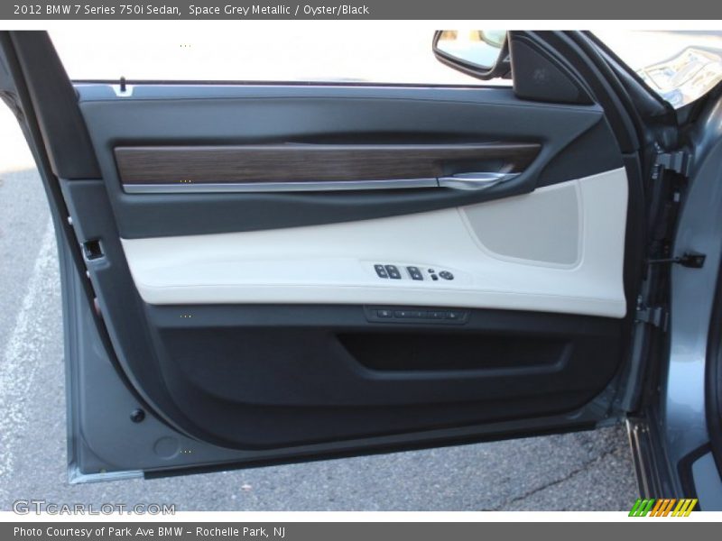 Space Grey Metallic / Oyster/Black 2012 BMW 7 Series 750i Sedan