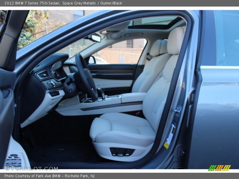 Space Grey Metallic / Oyster/Black 2012 BMW 7 Series 750i Sedan