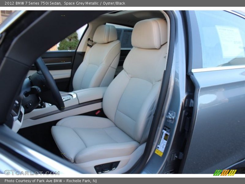 Space Grey Metallic / Oyster/Black 2012 BMW 7 Series 750i Sedan