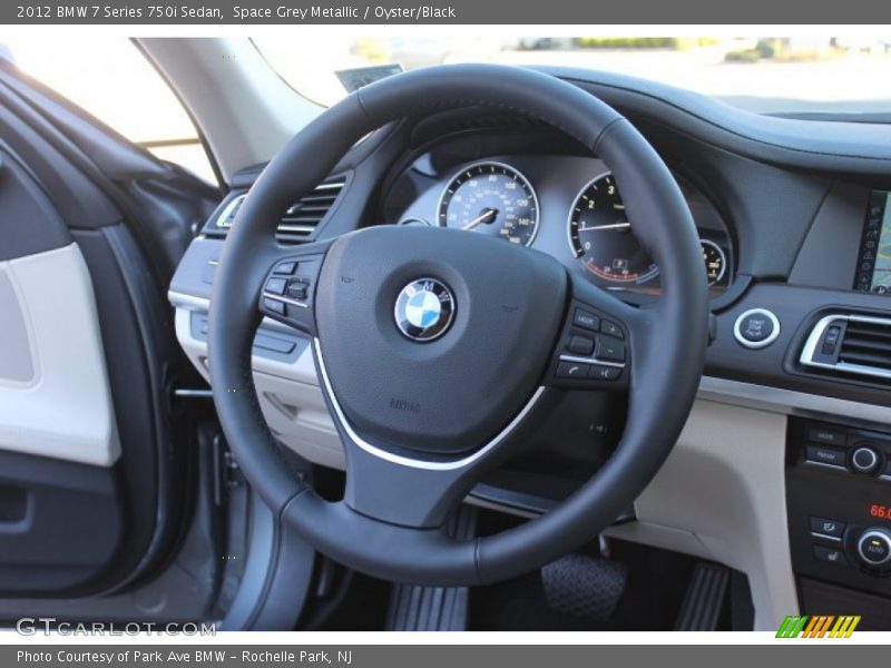 Space Grey Metallic / Oyster/Black 2012 BMW 7 Series 750i Sedan
