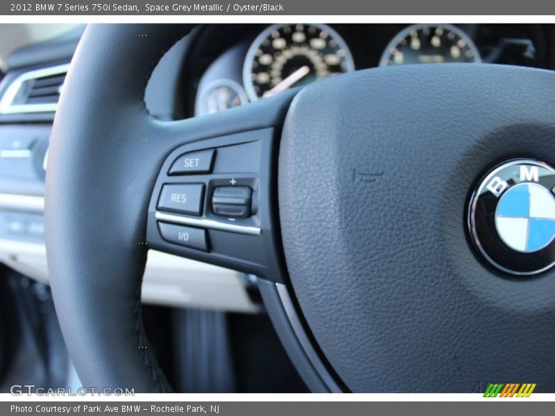 Space Grey Metallic / Oyster/Black 2012 BMW 7 Series 750i Sedan