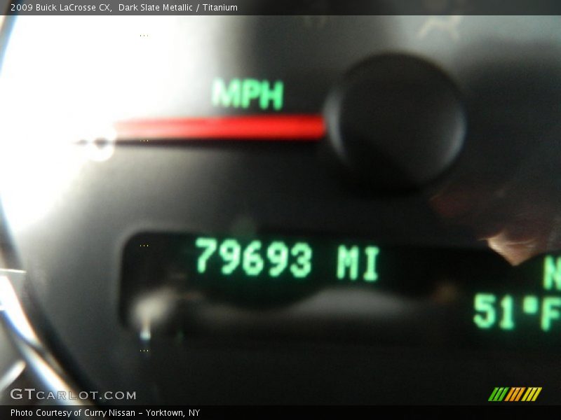 Dark Slate Metallic / Titanium 2009 Buick LaCrosse CX