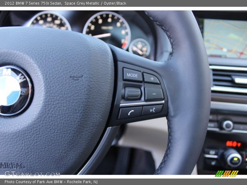 Space Grey Metallic / Oyster/Black 2012 BMW 7 Series 750i Sedan
