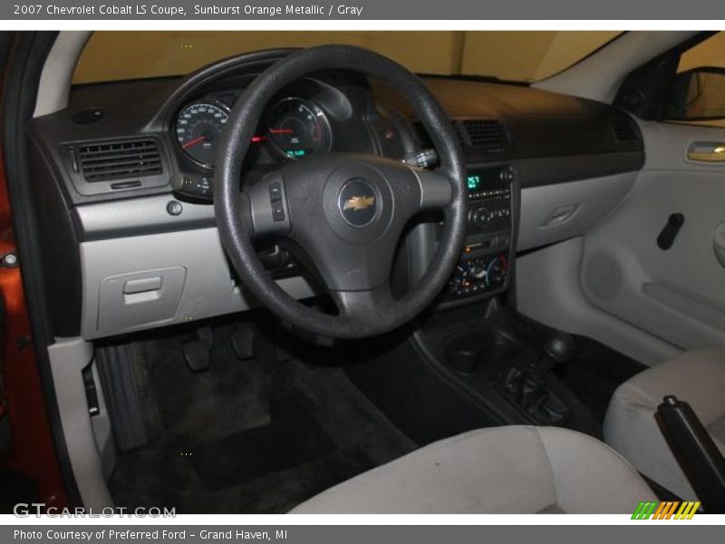 Sunburst Orange Metallic / Gray 2007 Chevrolet Cobalt LS Coupe