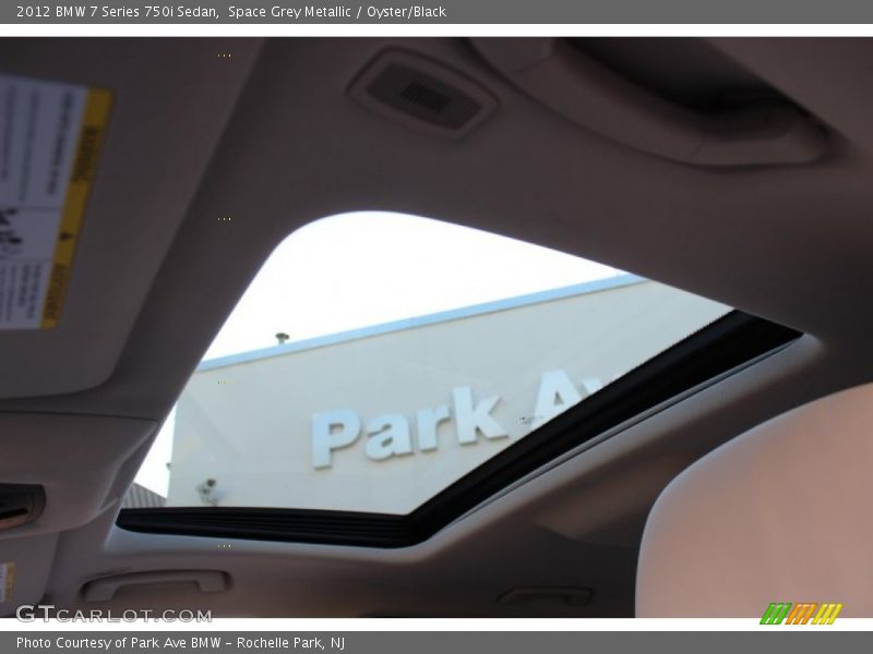 Space Grey Metallic / Oyster/Black 2012 BMW 7 Series 750i Sedan