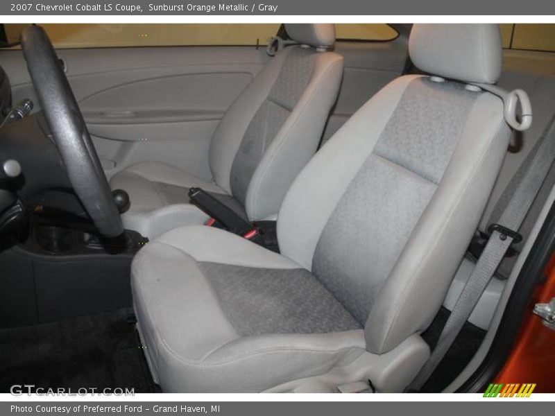 Sunburst Orange Metallic / Gray 2007 Chevrolet Cobalt LS Coupe