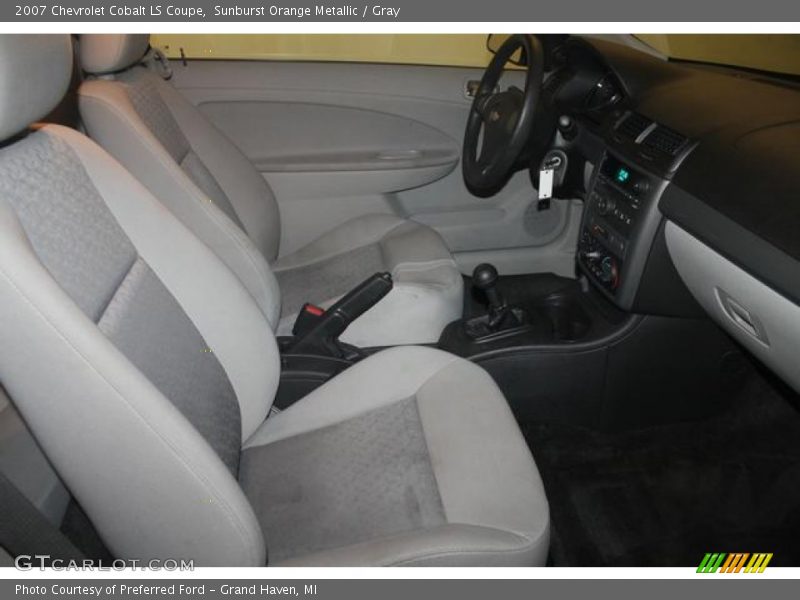 Sunburst Orange Metallic / Gray 2007 Chevrolet Cobalt LS Coupe
