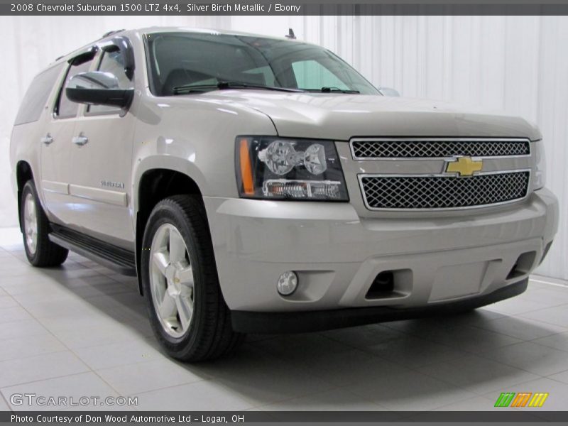 Silver Birch Metallic / Ebony 2008 Chevrolet Suburban 1500 LTZ 4x4
