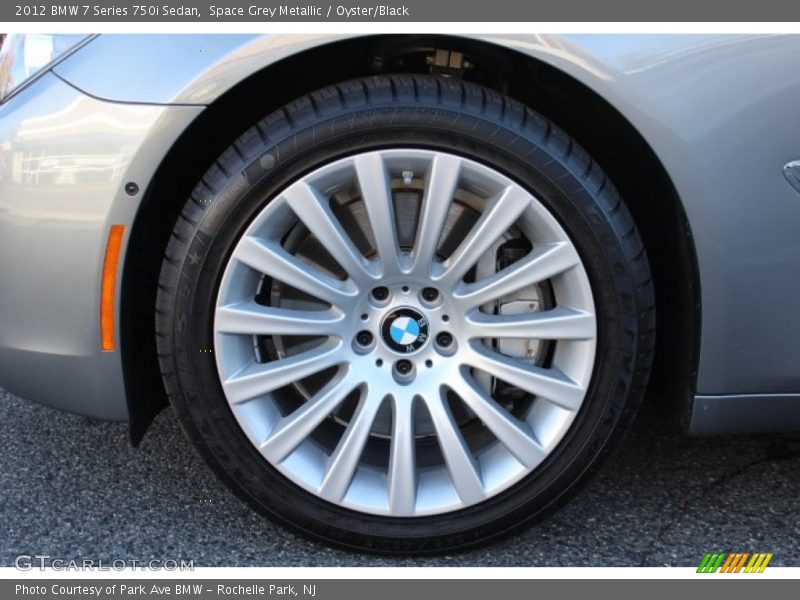 Space Grey Metallic / Oyster/Black 2012 BMW 7 Series 750i Sedan