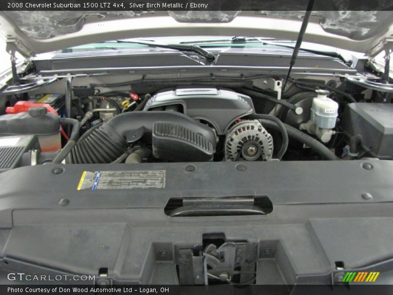 Silver Birch Metallic / Ebony 2008 Chevrolet Suburban 1500 LTZ 4x4