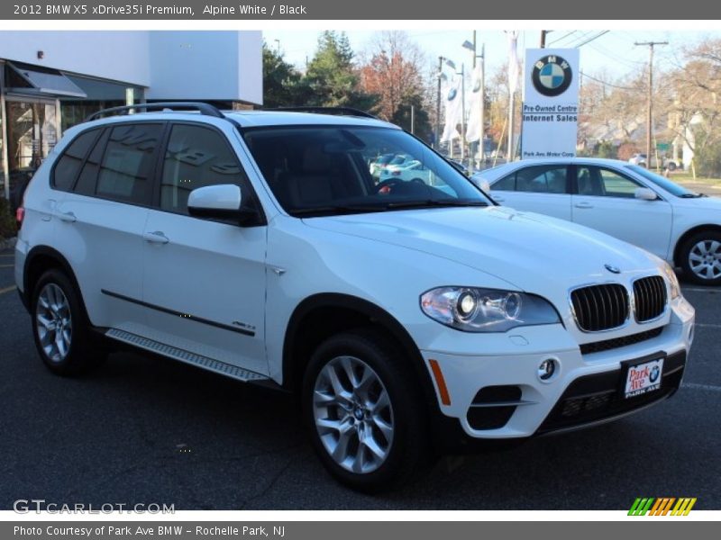 Alpine White / Black 2012 BMW X5 xDrive35i Premium