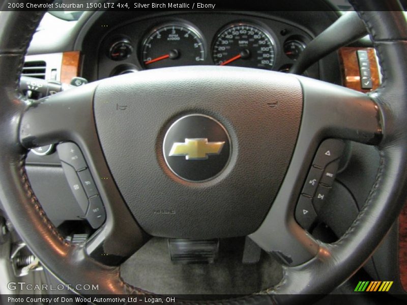 Silver Birch Metallic / Ebony 2008 Chevrolet Suburban 1500 LTZ 4x4