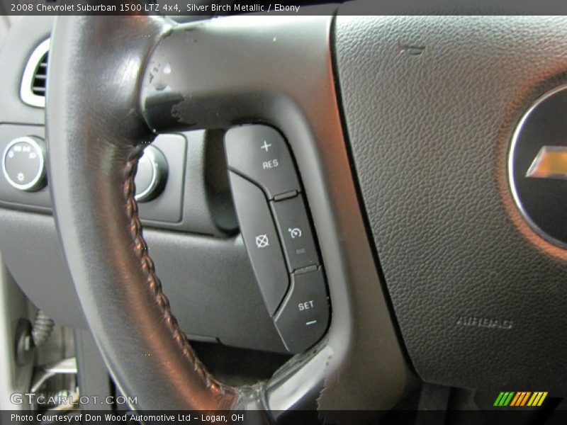 Silver Birch Metallic / Ebony 2008 Chevrolet Suburban 1500 LTZ 4x4