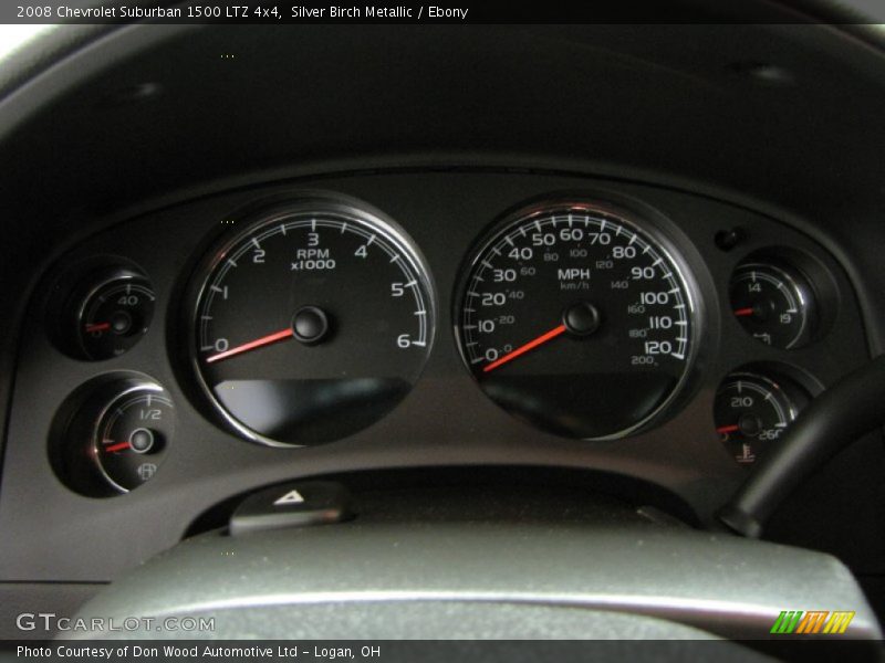 Silver Birch Metallic / Ebony 2008 Chevrolet Suburban 1500 LTZ 4x4
