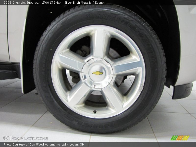 Silver Birch Metallic / Ebony 2008 Chevrolet Suburban 1500 LTZ 4x4