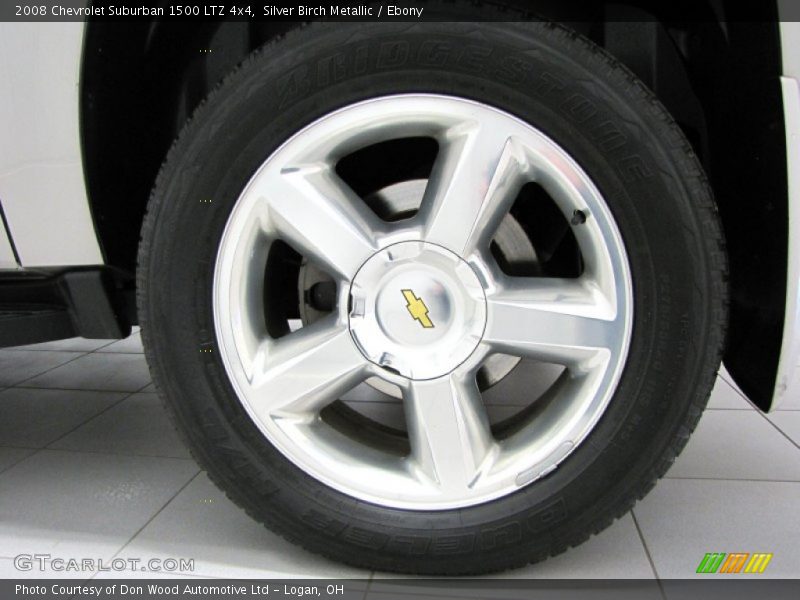 Silver Birch Metallic / Ebony 2008 Chevrolet Suburban 1500 LTZ 4x4
