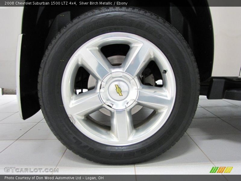 Silver Birch Metallic / Ebony 2008 Chevrolet Suburban 1500 LTZ 4x4
