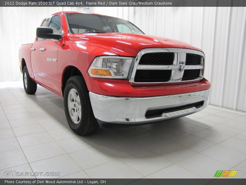 Flame Red / Dark Slate Gray/Medium Graystone 2012 Dodge Ram 1500 SLT Quad Cab 4x4