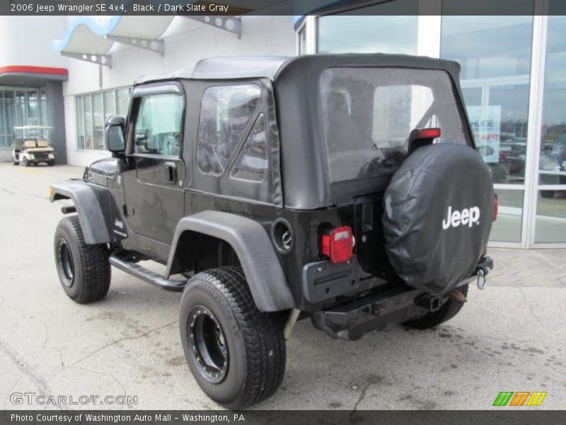 Black / Dark Slate Gray 2006 Jeep Wrangler SE 4x4