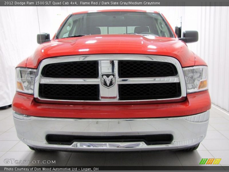 Flame Red / Dark Slate Gray/Medium Graystone 2012 Dodge Ram 1500 SLT Quad Cab 4x4