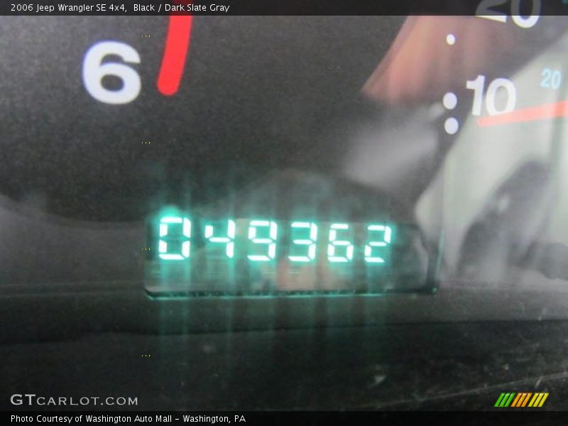 Black / Dark Slate Gray 2006 Jeep Wrangler SE 4x4