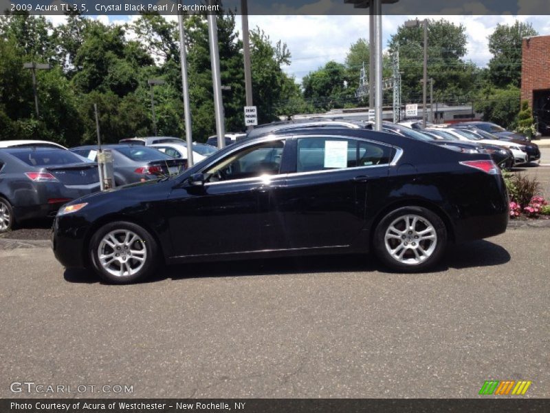 Crystal Black Pearl / Parchment 2009 Acura TL 3.5