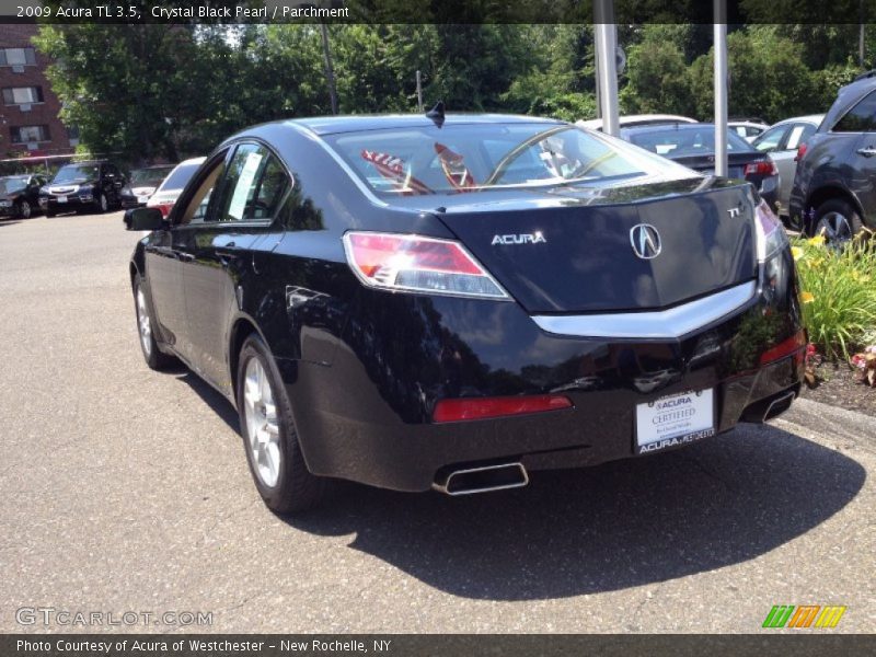 Crystal Black Pearl / Parchment 2009 Acura TL 3.5