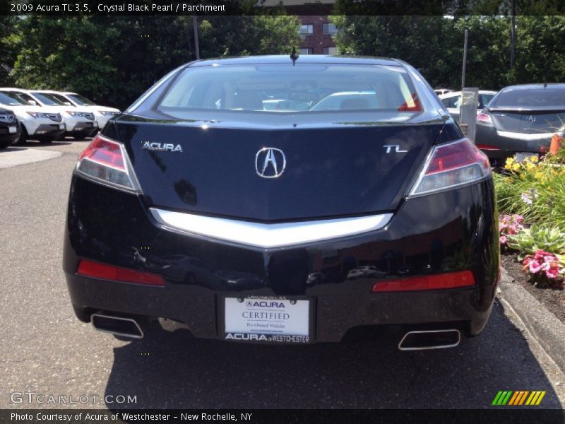 Crystal Black Pearl / Parchment 2009 Acura TL 3.5