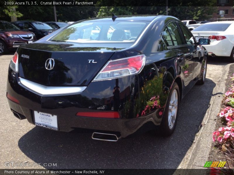 Crystal Black Pearl / Parchment 2009 Acura TL 3.5