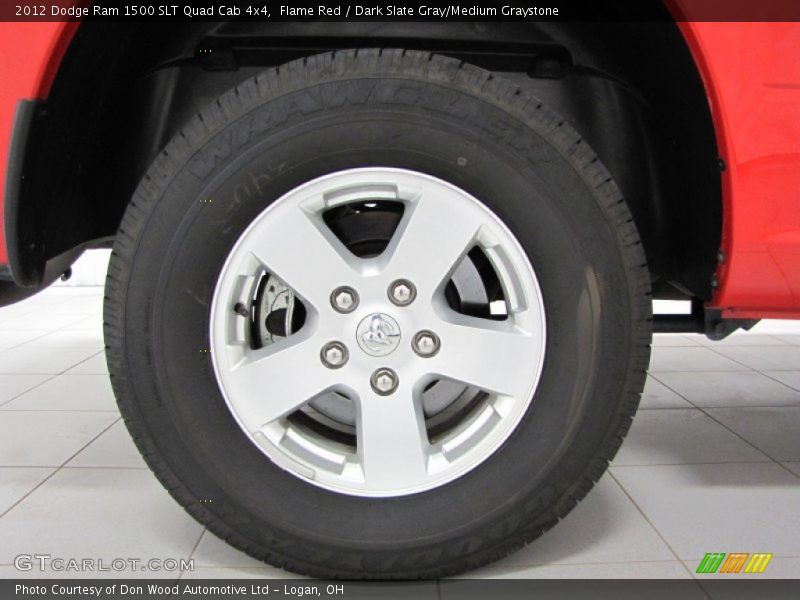 Flame Red / Dark Slate Gray/Medium Graystone 2012 Dodge Ram 1500 SLT Quad Cab 4x4