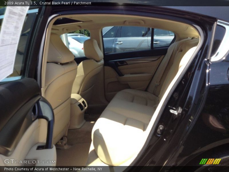 Crystal Black Pearl / Parchment 2009 Acura TL 3.5
