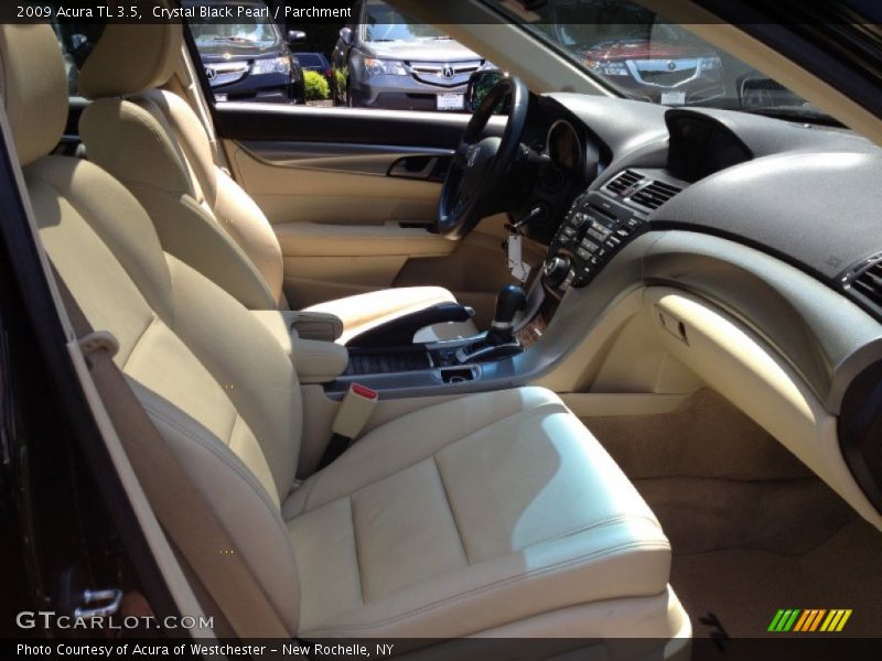 Crystal Black Pearl / Parchment 2009 Acura TL 3.5