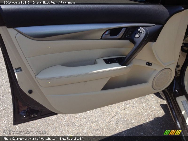 Crystal Black Pearl / Parchment 2009 Acura TL 3.5
