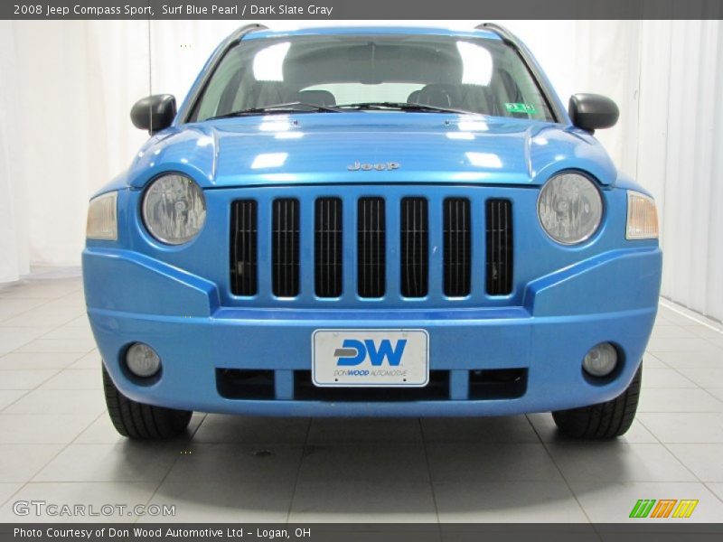 Surf Blue Pearl / Dark Slate Gray 2008 Jeep Compass Sport