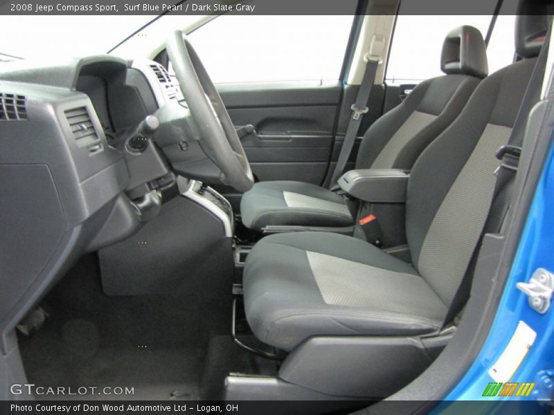 Surf Blue Pearl / Dark Slate Gray 2008 Jeep Compass Sport