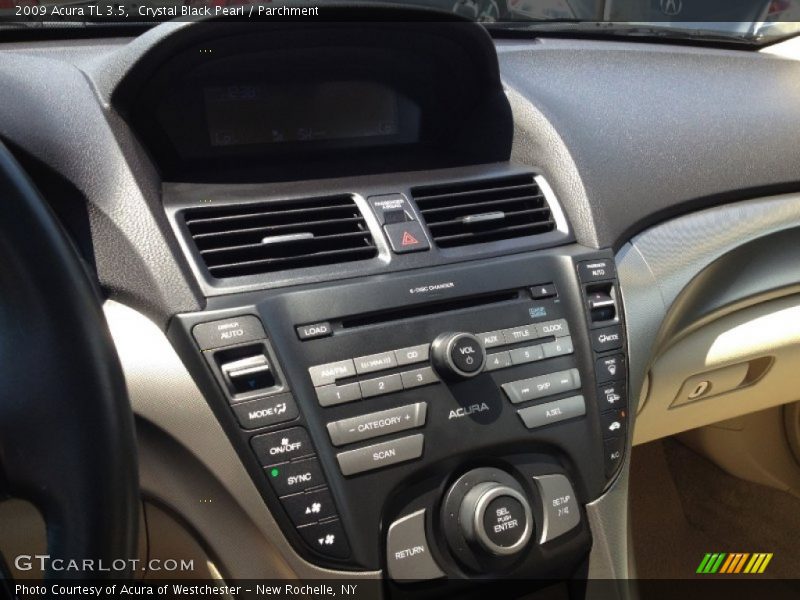 Crystal Black Pearl / Parchment 2009 Acura TL 3.5