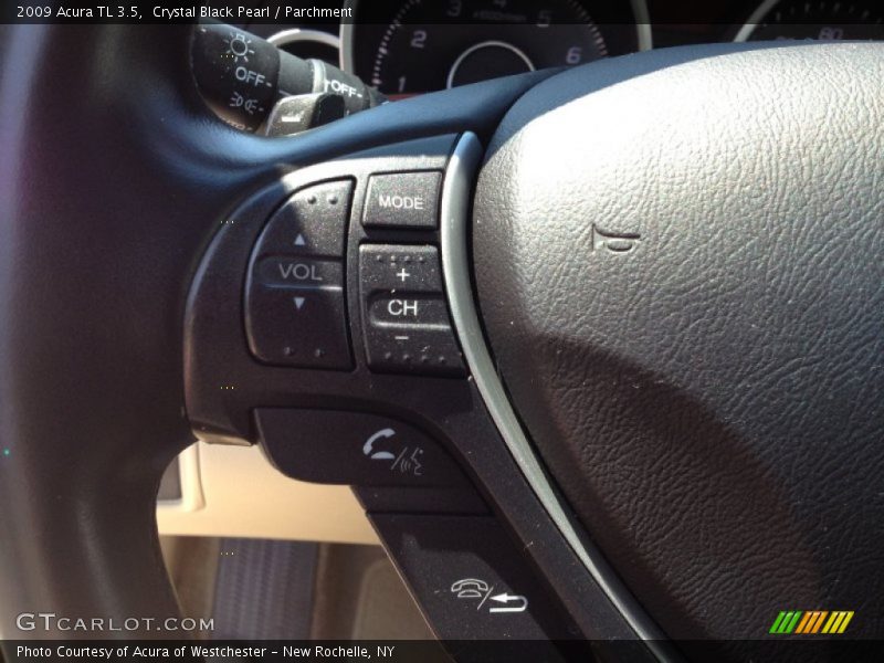 Crystal Black Pearl / Parchment 2009 Acura TL 3.5