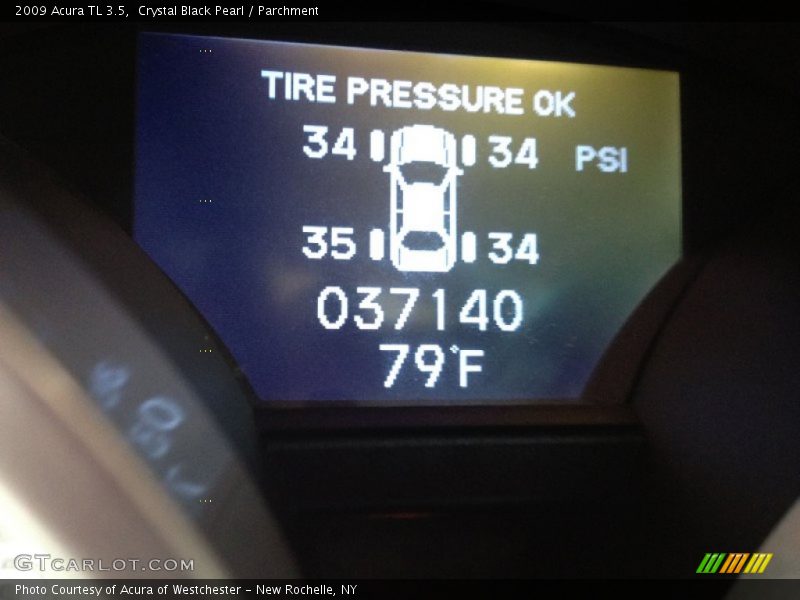 Crystal Black Pearl / Parchment 2009 Acura TL 3.5