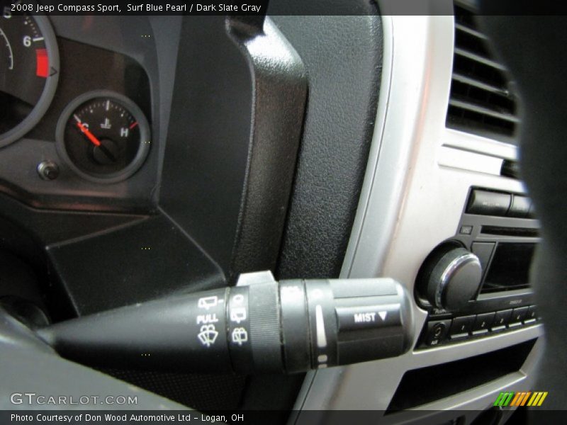 Surf Blue Pearl / Dark Slate Gray 2008 Jeep Compass Sport