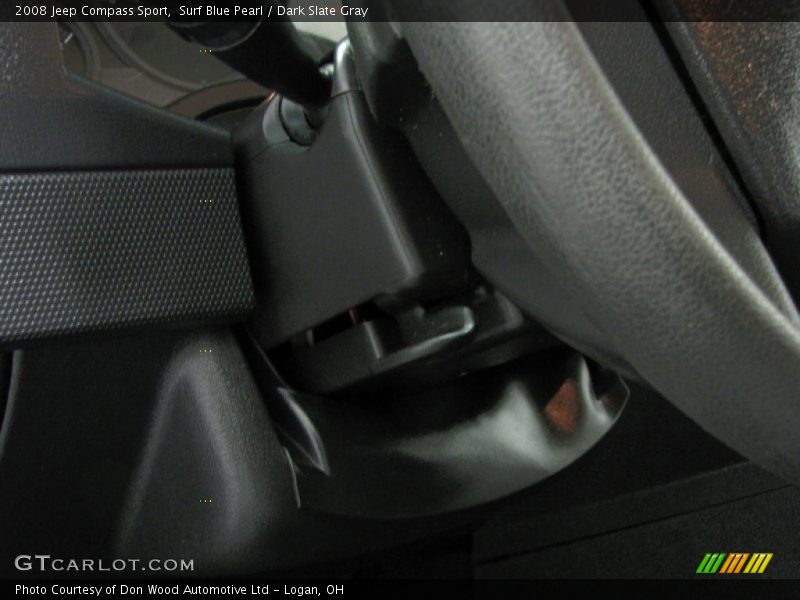 Surf Blue Pearl / Dark Slate Gray 2008 Jeep Compass Sport