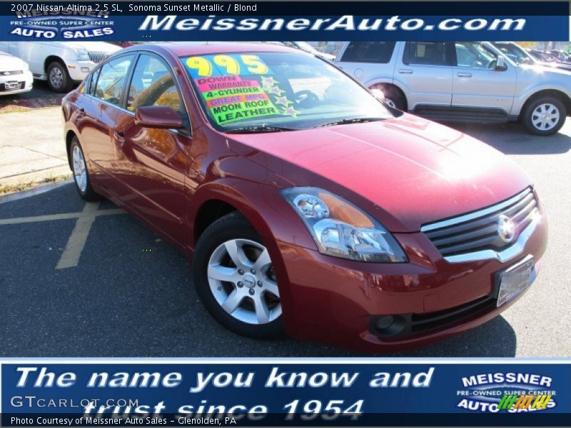 Sonoma Sunset Metallic / Blond 2007 Nissan Altima 2.5 SL