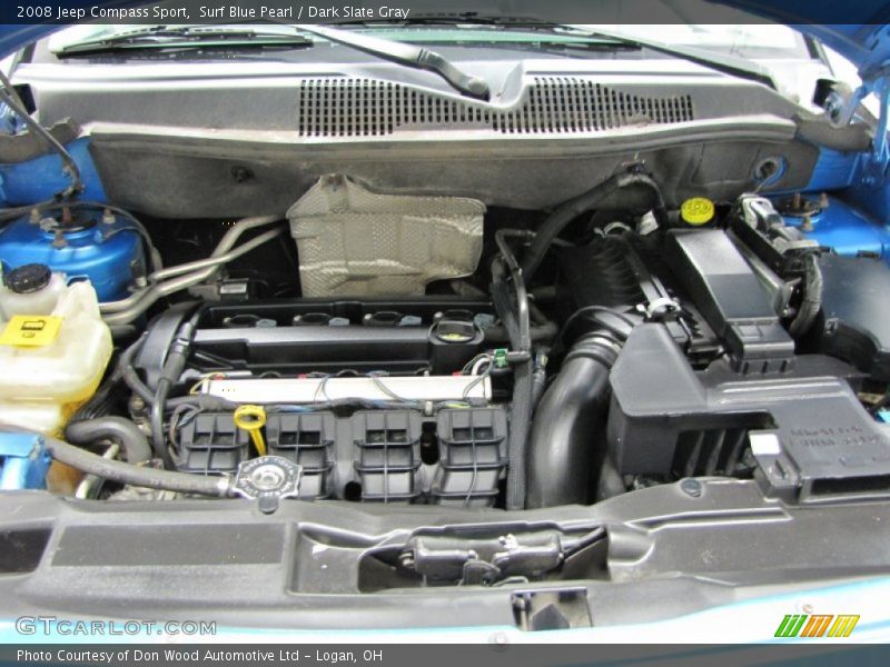 Surf Blue Pearl / Dark Slate Gray 2008 Jeep Compass Sport