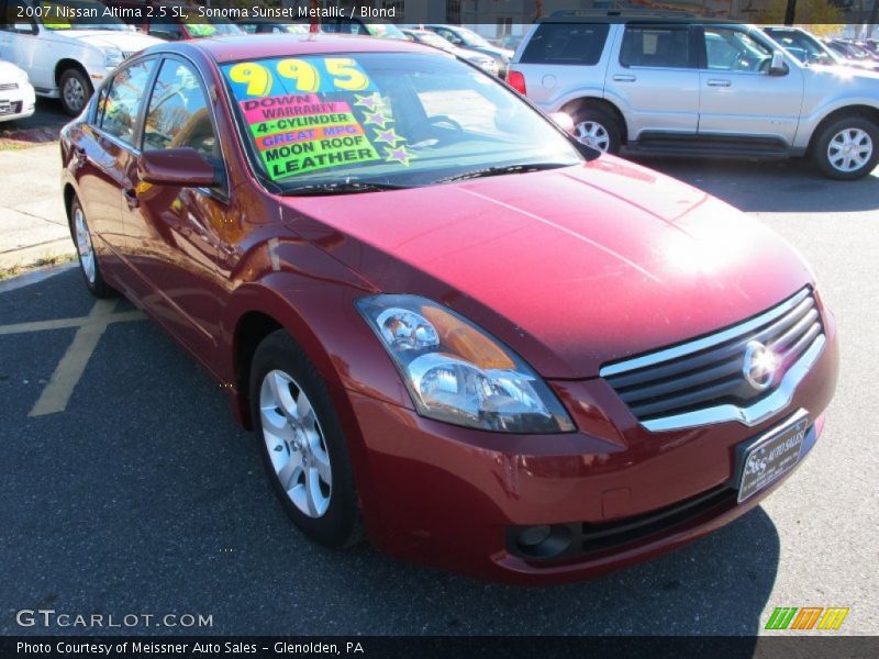 Sonoma Sunset Metallic / Blond 2007 Nissan Altima 2.5 SL